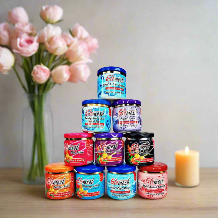 Glomesh Facial Jar Salon (Pack Of 10)