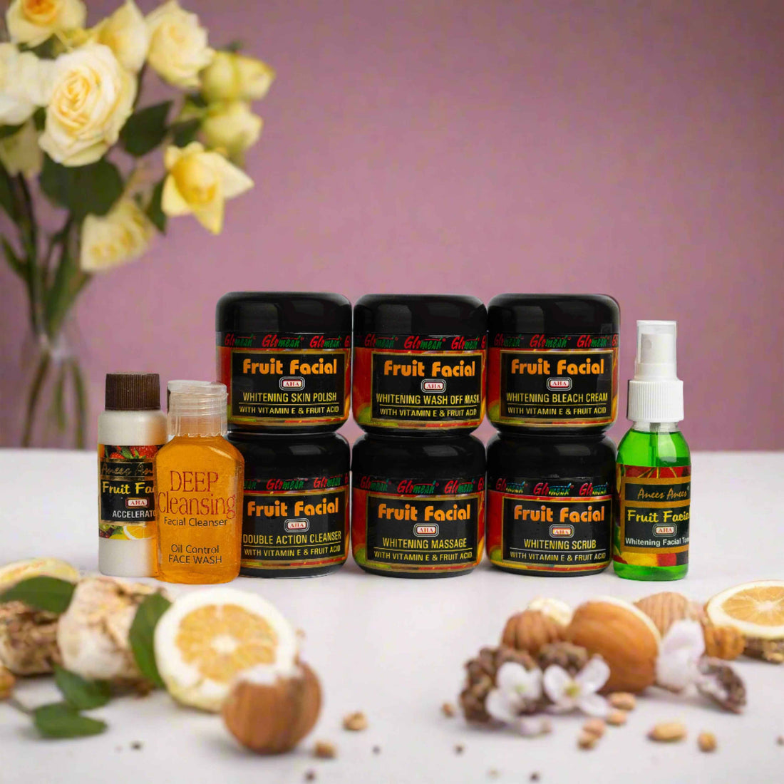 Glomesh Fruit Facial Kit 9 in 1 - Glomesh