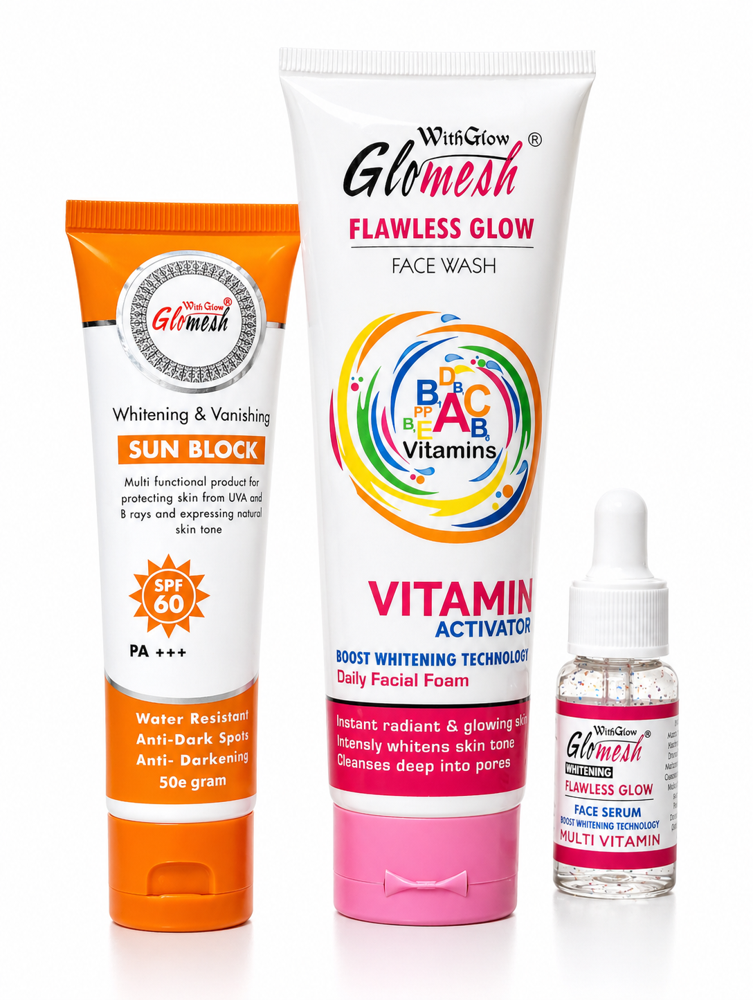 Pack of 3 Complete Glow Care Bundle - Glomesh