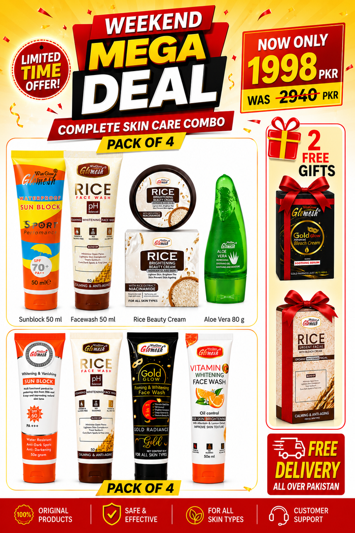 Glomesh Weekend Mega Deal — FREE Facial/Bleach Gift