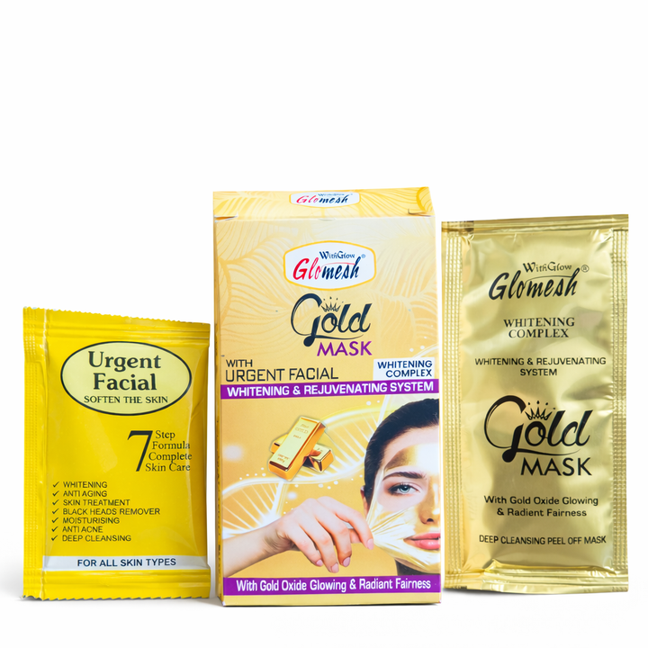 Gold Mask with Whitening Urgent Facial Sachet - Glomesh