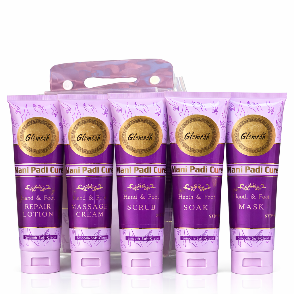 Glomesh 5 Steps Manicure Pedicure Tube Kit - Glomesh