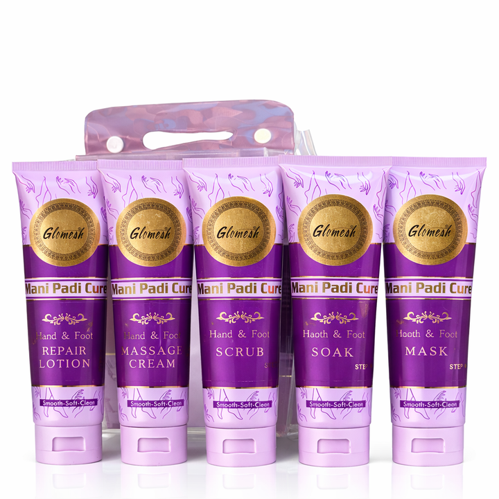 Glomesh 5 Steps Manicure Pedicure Tube Kit - Glomesh