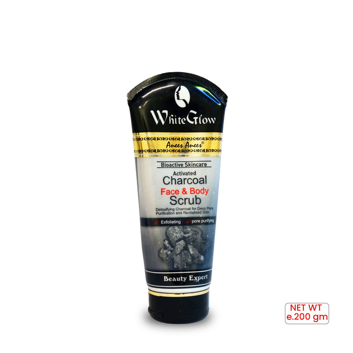 Charcoal Face & Body Scrub - glomesh