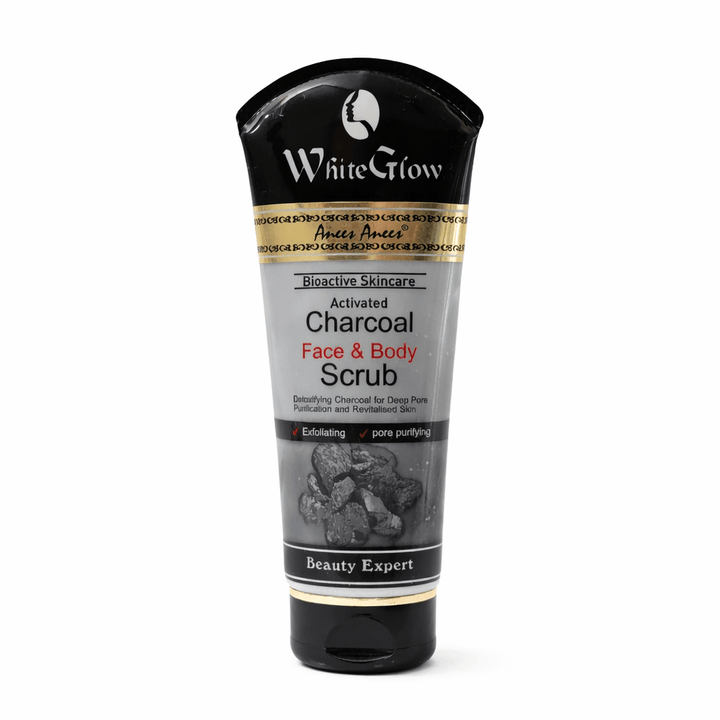 Charcoal Face & Body Scrub - glomesh