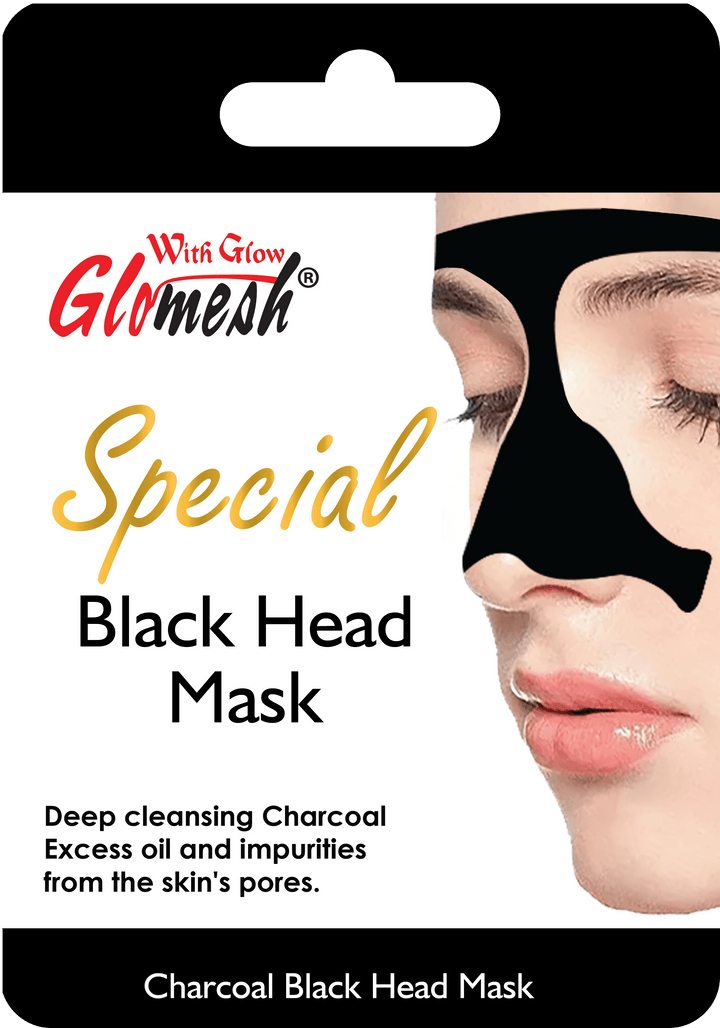 Glomesh Charcoal Whitening Mask Sachet 10 Gm - glomesh