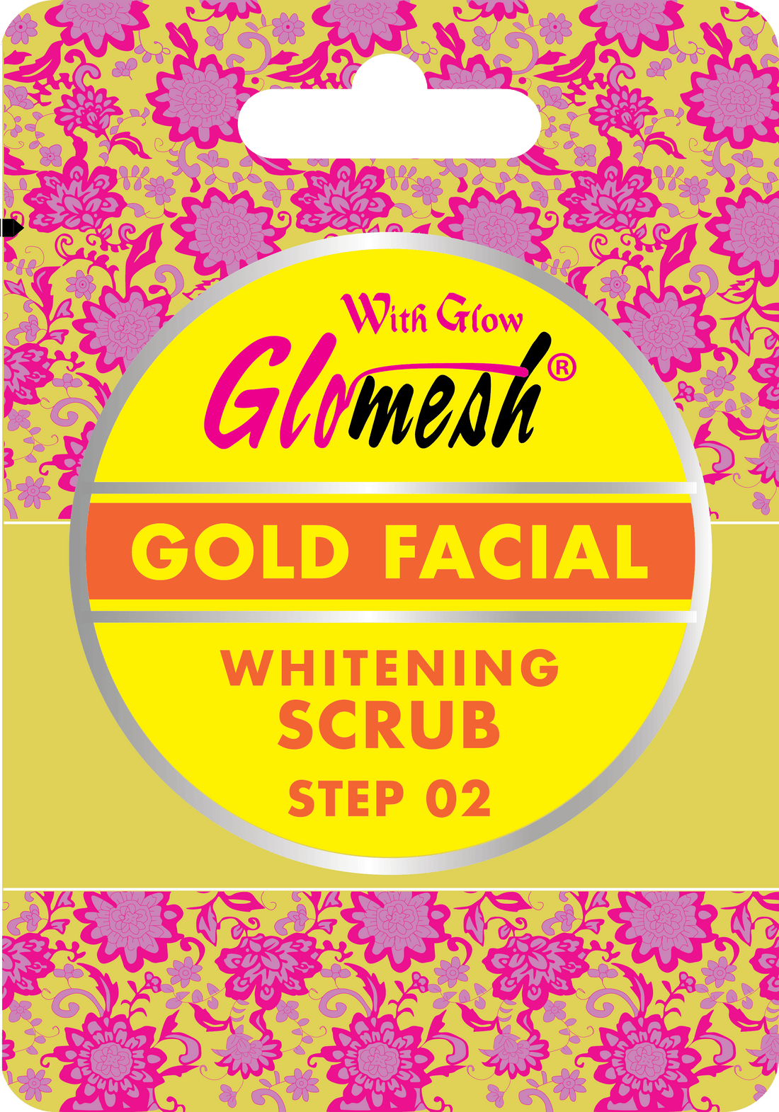 Glomesh Gold Facial Scrub Sachet 10 Gm - glomesh