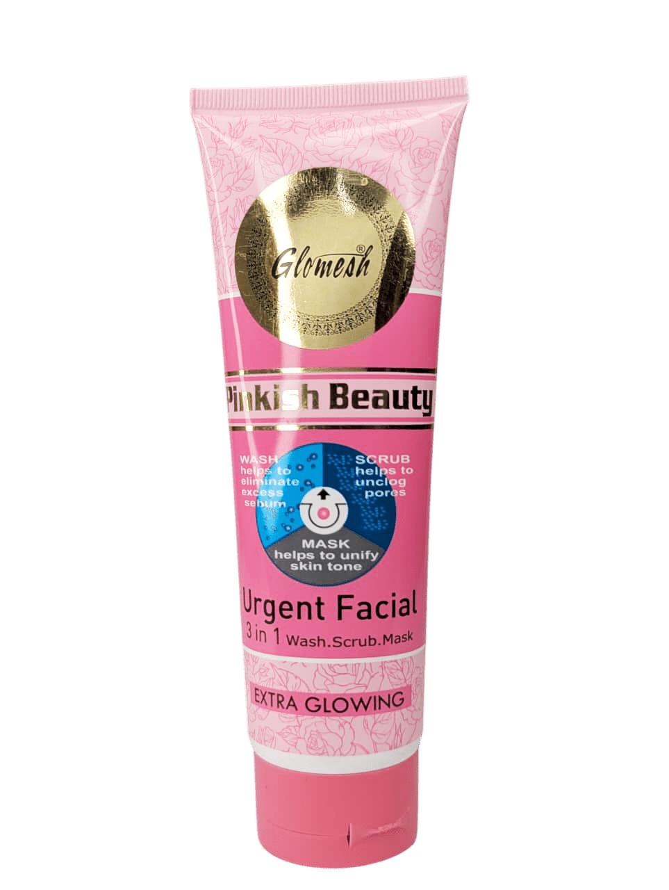 Glomesh Urgent Facial 3 - in - 1 Wash, Scrub & Mask - glomesh