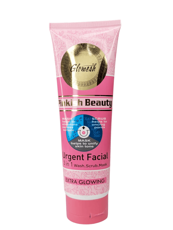 Glomesh Urgent Facial 3 - in - 1 Wash, Scrub & Mask - glomesh