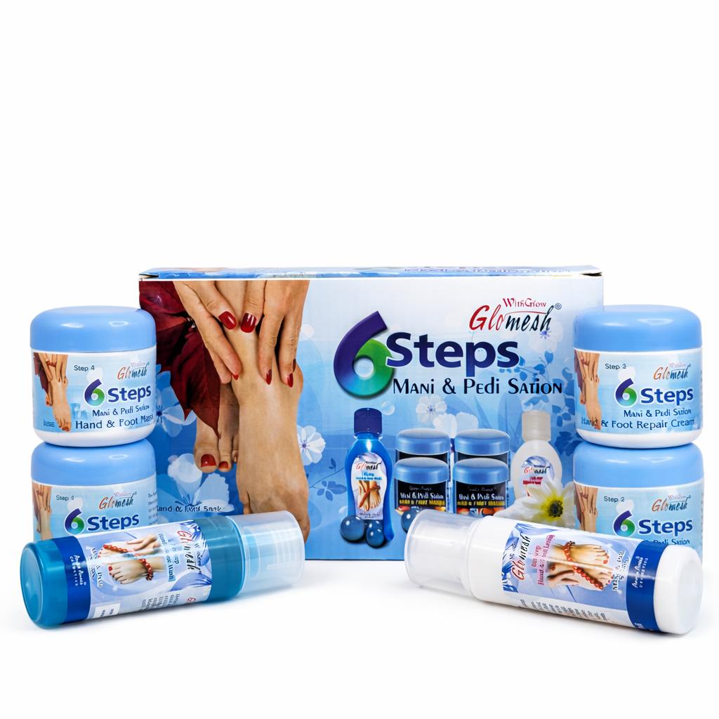 Glomesh Manicure Pedicure Treatment Kit 6-in-1 - Glomesh
