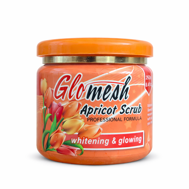 Glomesh Facial Apricot Scrub Jar - Glomesh