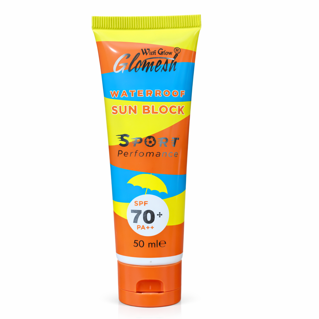 Glomesh Sunblock Skin Care WaterProof & Anti Dark Spots SPF 70 50ml - Glomesh