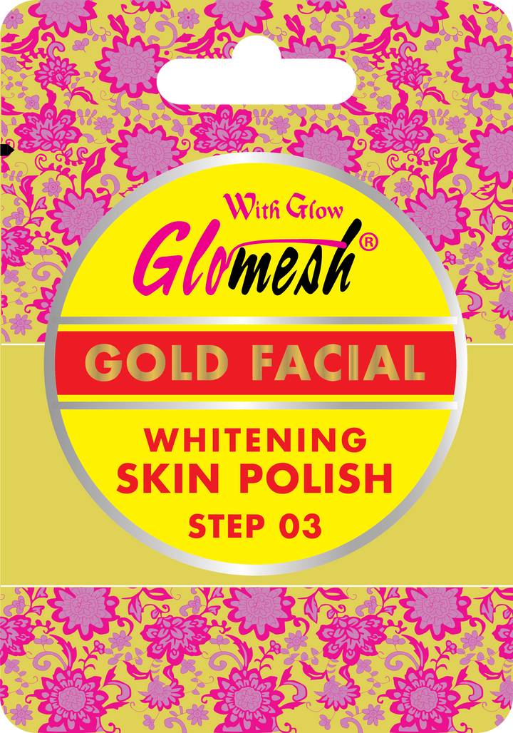 Glomesh Gold Facial Polish Sachet 10 Gm - Glomesh