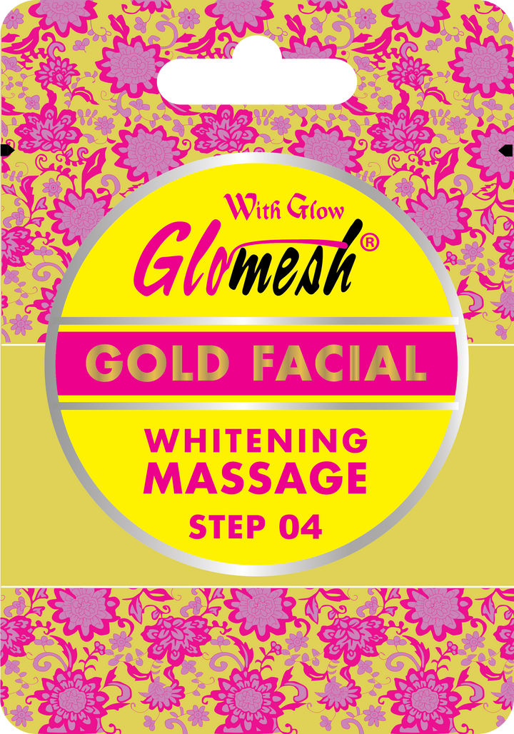 Glomesh Gold Facial Massage Sachet 10 Gm - Glomesh