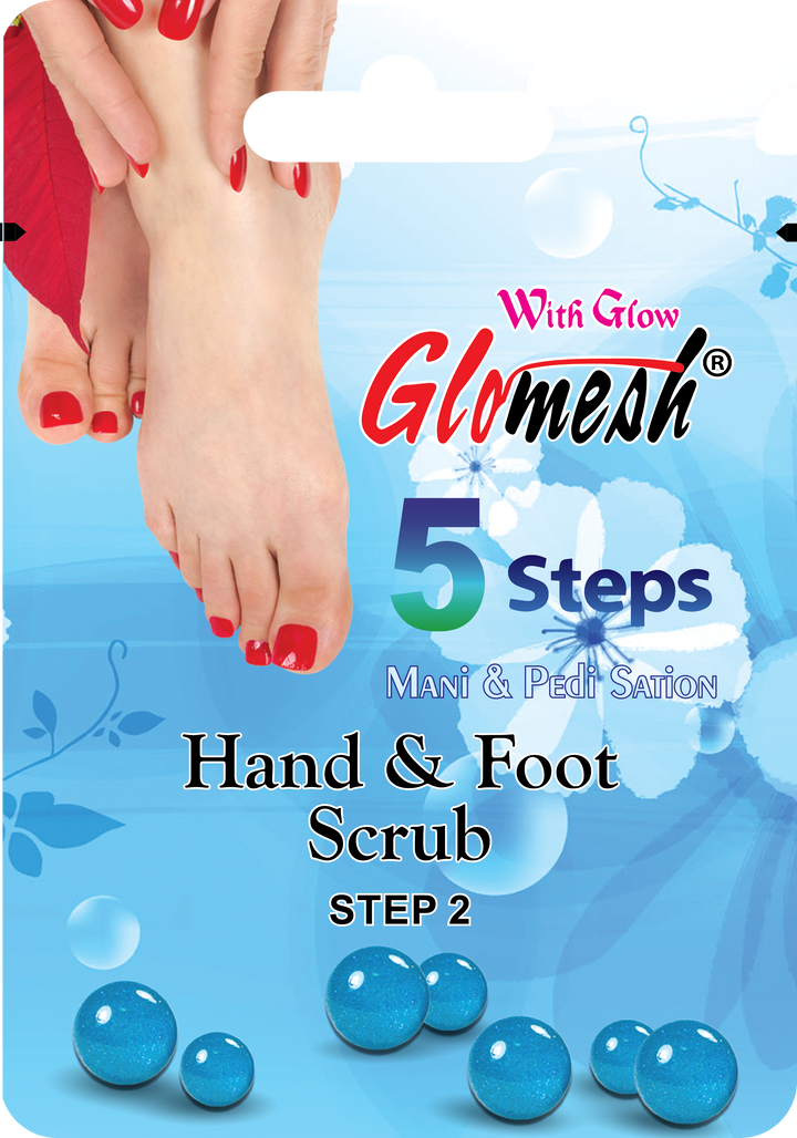 Glomesh Hand & Foot Facial Scrub Sachet 10 Gm - Glomesh