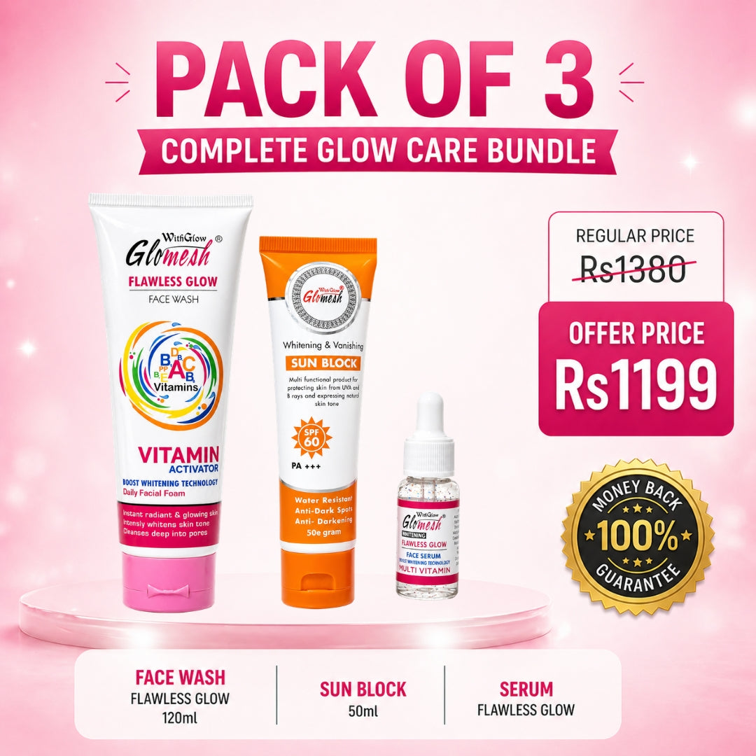 Pack of 3 Complete Glow Care Bundle - Glomesh