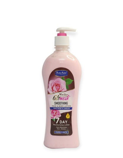 Rose Face & Body Lotion Family Pack 650ml - Glomesh